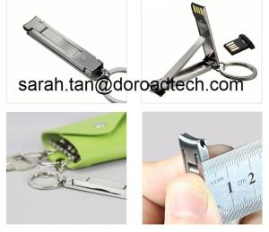 Wholesale New Design Wholesale Real Nail Cutter USB Flash Drives, Metal Portable USB Pendrives from china suppliers