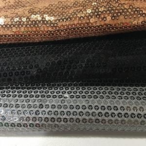 Wholesale Customizable Glitter Sequin Fabric , Glitter Material Fabric High Brightness from china suppliers