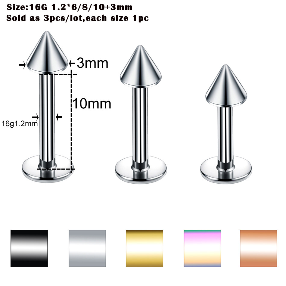 Steel Ear Piercings Helix Piercings Eyebrow Piercings Lip Labret Rings Earring Tragus Barbell Piercings Body Jewelry