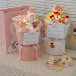 Colorful Cartoon Doll Bouquet for Children's Day 20x35cm Multiple Color