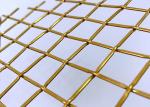 83% Gold Color Architectural Woven Metal Mesh For Stainless Steel Fabrics