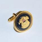 Brass / zinc alloy 1.5mm - 3.0mm Custom Cufflinks with Epoxy Coating