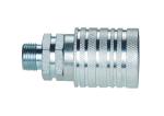 Carbon Steel Push Pull Hydraulic Quick Coupler , Agriculture Machine Hydraulic