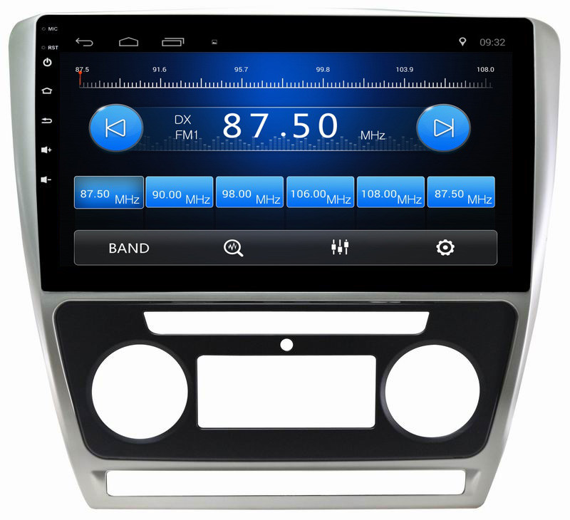 Ouchuangbo car radio 1080P video stereo android 8.1 for Skoda Octavia 2010-2013 support USB SWC wifi GPS navi 4 core