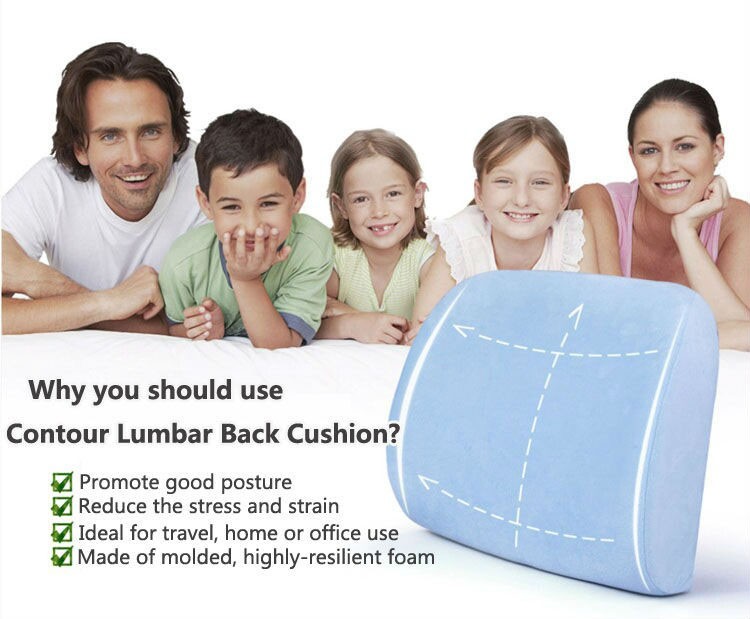 Posture Corrector Alleviates Pain Back Support PU Waist Lumbar Support Cushion For Office Chair