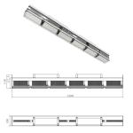 600W Full Spectrum LED Grow Light Bar Aluminum Lamp Body Low Heat