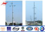 Transmission Line Steel Tubular Pole 220kv Overhead Line Work Load 400kgf
