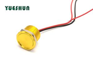 Wholesale 22mm Yellow Piezo Touch Switch Flat Operator 1NO Momentary With Fly Cable from china suppliers