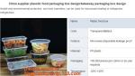 Food grade plastic disposable plastic take away bento box with 4 compartment
