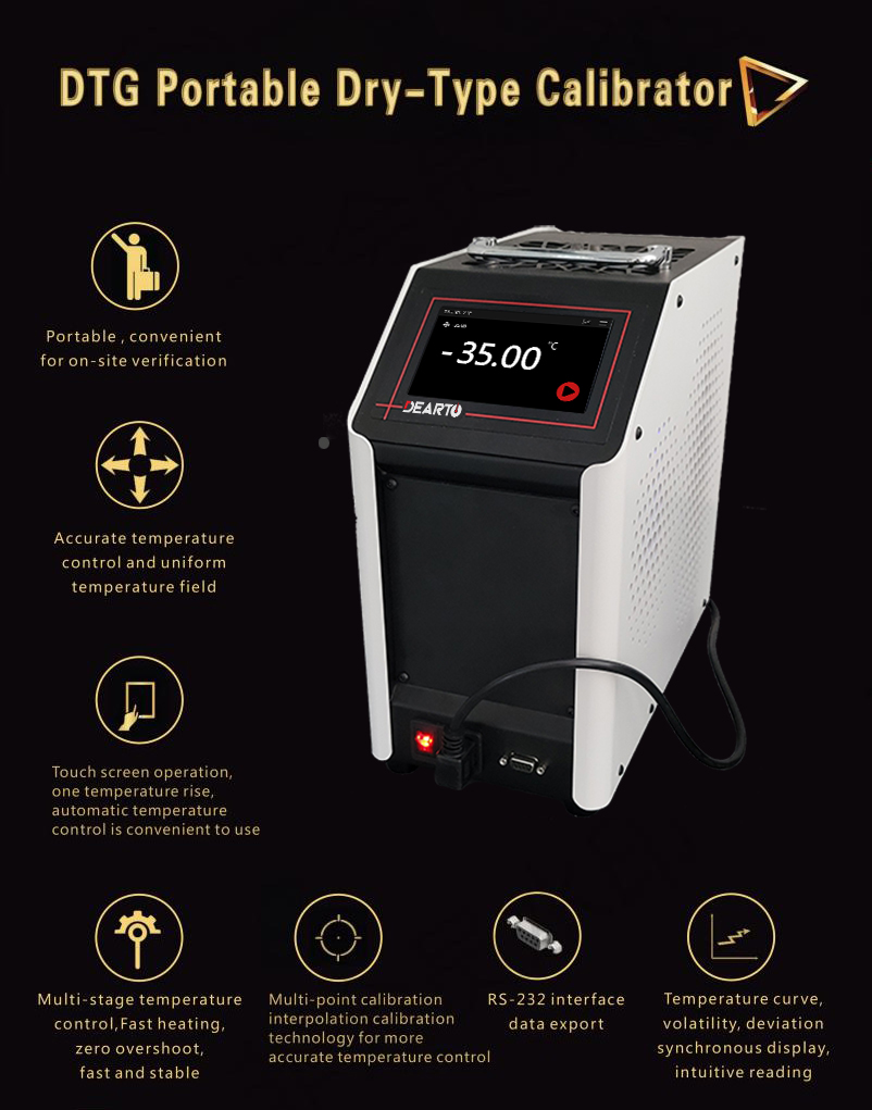 White Portable Dry Well Type Furnace for -35 Deg C Low Temperature Calibration on Site
