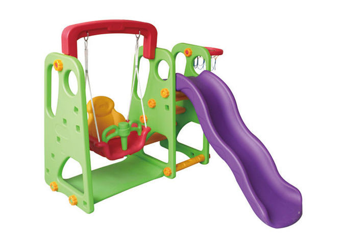 Elephant Plastic Kids Swing Slide Improve Children Intelligence Oem Service