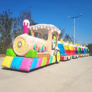 Wholesale 360 Degree Tourist Train Rides / Childrens Ride On Train Battery Engine from china suppliers