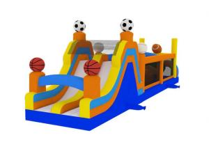 Wholesale Funny Sports Inflatable Obstacle Course Race Full Digital Printing Fire Resistance from china suppliers