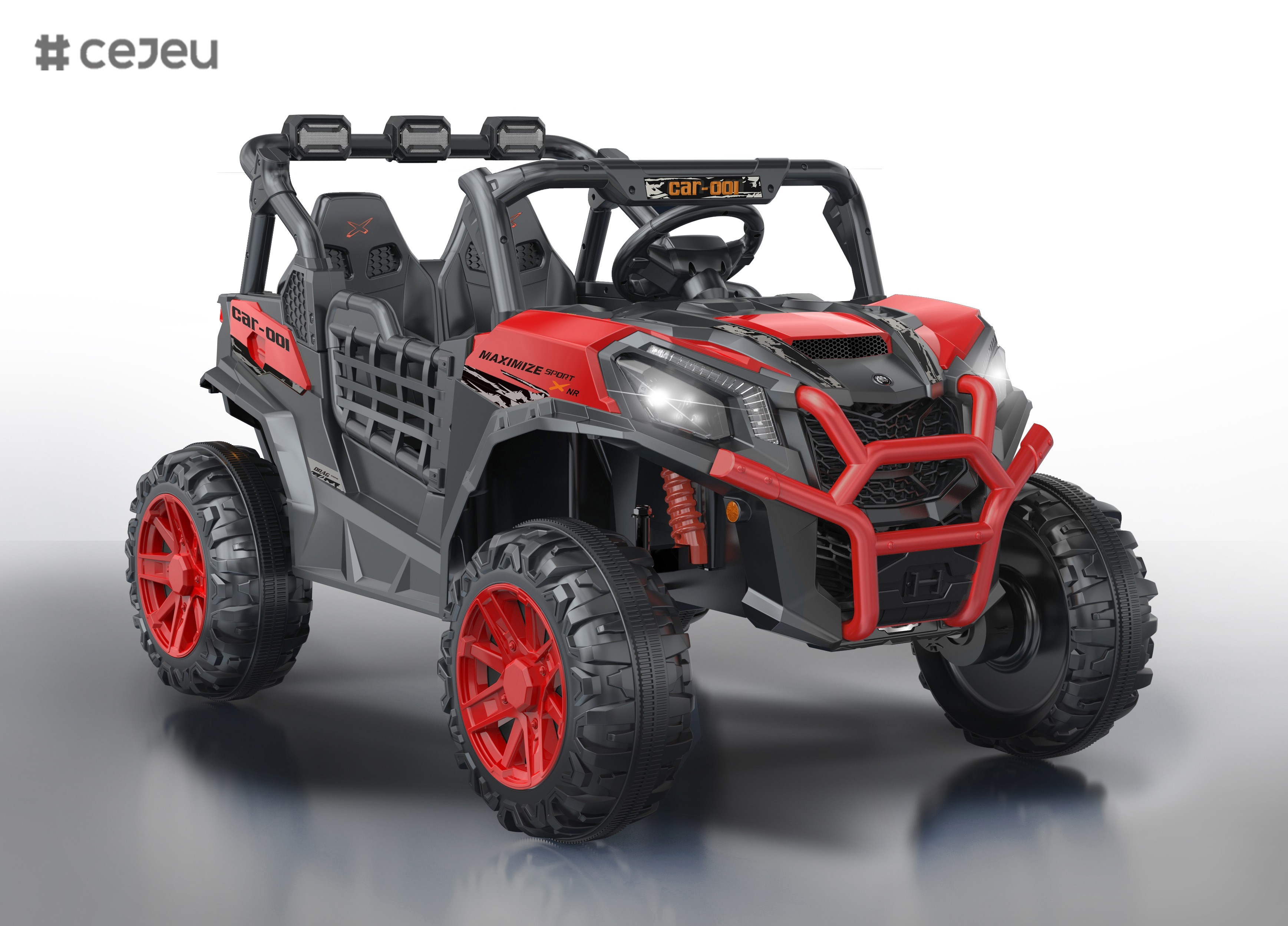 12V Ride On UTV Car for Kids, Battery Powered Ride On Toys with Remote Control, 4 Wheeler Ride on Vehicle with Music