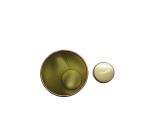 Tea Packaging Gold Tin Cans , Recyclable Tall Tin Containers Non Toxic
