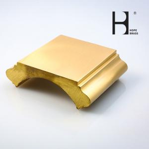 Wholesale OEM Golden Copper Alloy Handrail , 6m Length Architectural Bronze Handrail from china suppliers