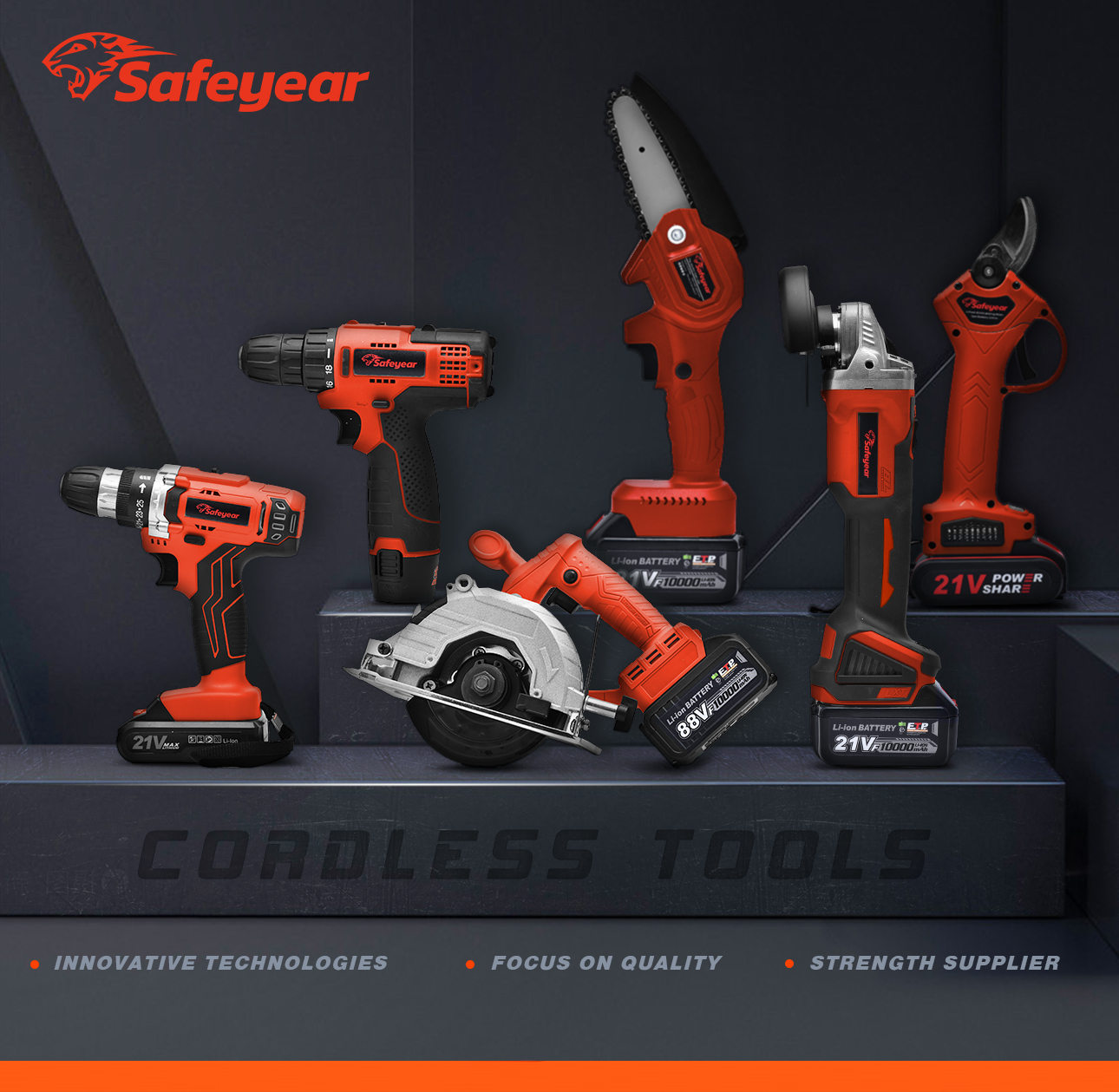 4500r/Min Rechargeable Handheld Chainsaw 1300mAH Battery Pruning Chainsaw