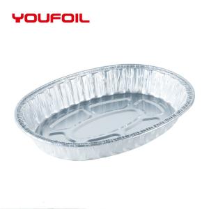 Wholesale 3003 Disposable Aluminum Foil Tray Oval Roast Customized Logo from china suppliers