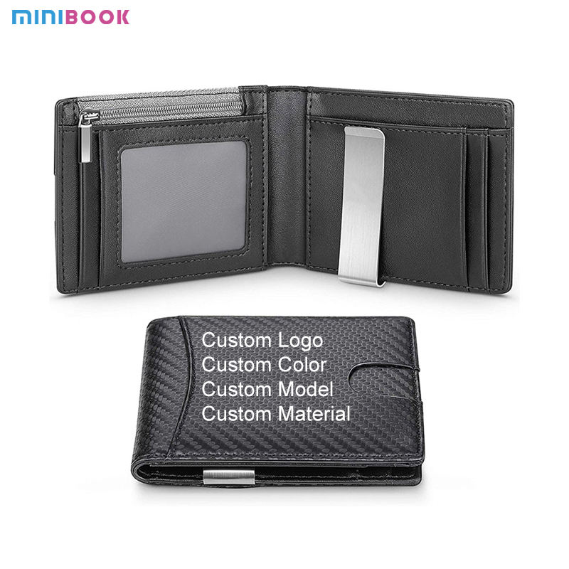 Custom Logo Multi-functional Credit Card Holder Genuine Leather Wallet for Men's Wallet Short Wallet