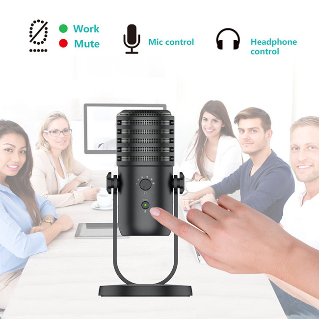 Podcast USB Dynamic Microphone For Vocal Recording Live Streaming Gaming