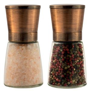 Wholesale Stainless Lid Glass Jar 140mm 170ml Salt Mill Pepper Grinder from china suppliers