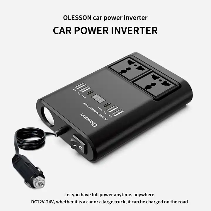 Dc 12V 24V To Ac 220V 150W Car Power Inverter Electric Car Accessories Interior Accessories For Cars