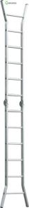 Wholesale Outdoor 8 FT Aluminum Ladder Silver Corrosion Resistance 3 Shapes from china suppliers