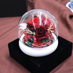 Wholesale Real preserved rose flowers gift forever rose in glass ball wholesale price from china suppliers