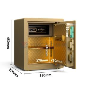 Wholesale Dual Warning Alarm Home Safe Box Anti-Theft H450mm(Gold) from china suppliers