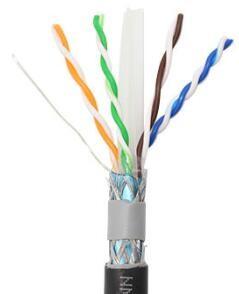 Wholesale Outdoor CAT6A Lan Cable Utp 305m 23/24 Awg Black Bare Copper from china suppliers
