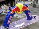 Unique Print Commerical Advertising Red Bull Inflatable Arches For Opening