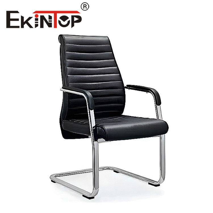 modern black leather chair	