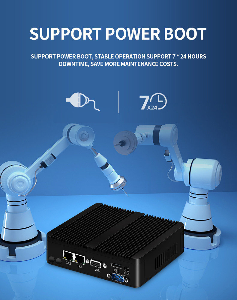 Embedded Fanless Industrial PC Control Host Dustproof