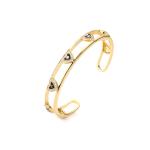 18k Rhinestone Bangle Bracelet