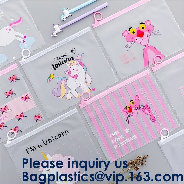 Transparent Clear Slider Zipper Bag k Bag For Stationery,Matte Slider Zipper Top Soft Touch PE Polybags Bag