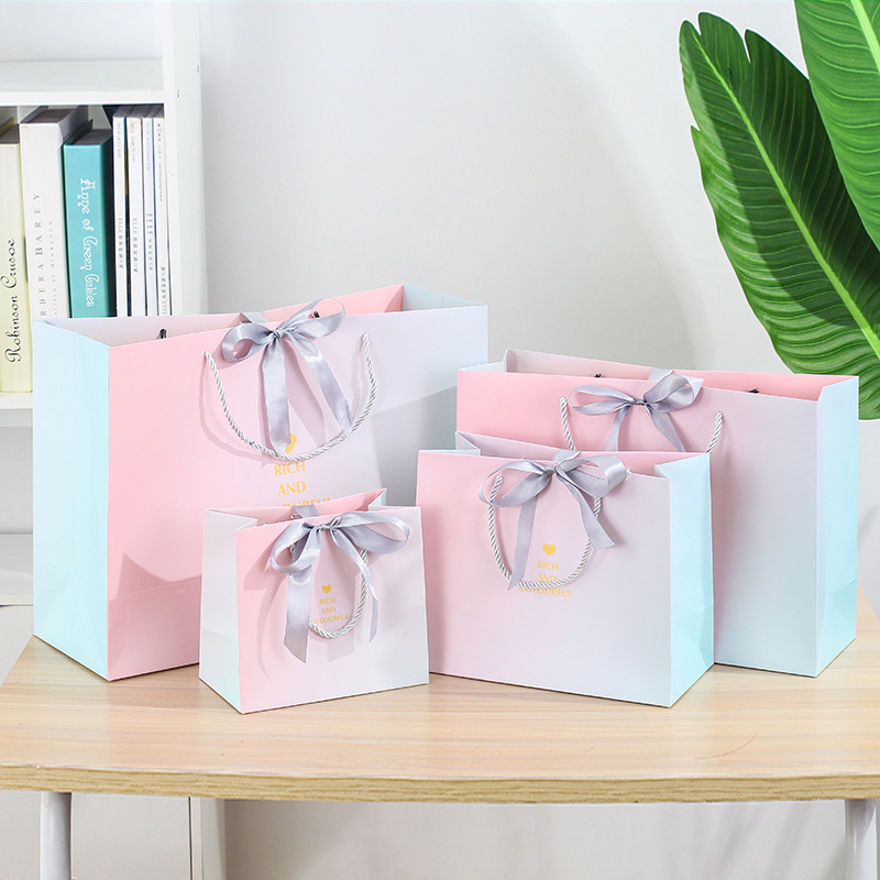 Gift packaging Recycled Kraft Paper Shopping Bags Mailer Tea Brown White