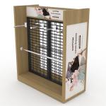 Customizable Metal Wood Mixed Material Floor Display Stand For Supermarkets And