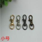 Bag accessories parts zinc alloy round 10 mm small claw snap hook clip for metal