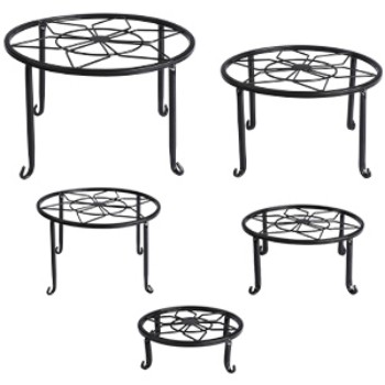 Flower/Green Plant Used Iron Plant Pot Shelf for Home Indoor and Outdoor Decoration