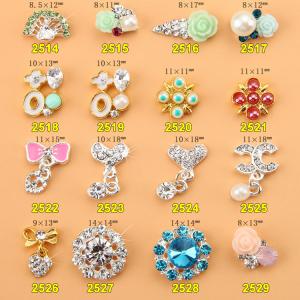 Wholesale Hot NEW Wholesale Alloy Jewelry 3D Nail Art Jewelry Nail rhinestones Sticker Supplier Number ML2514-2529 from china suppliers