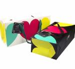 Customized Printed Art Paper Bags For Clothing With Flat Handle
