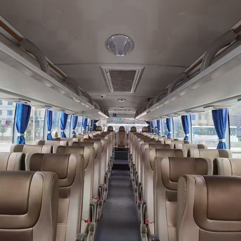 Left Hand Drive Steering 50 Seats Bus with Deisel Fuel at Affordable