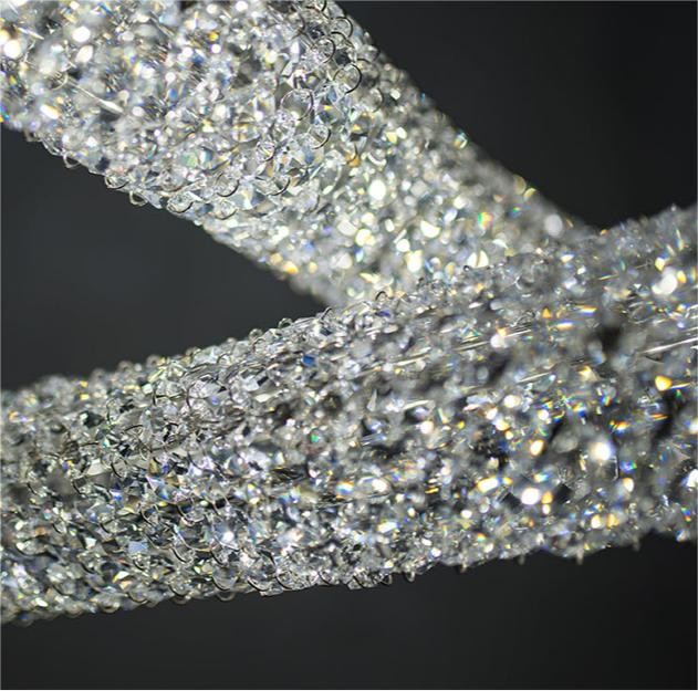 Art Light Luxury Crystal Chandelier For Living Room Restaurant Hotel Lobby