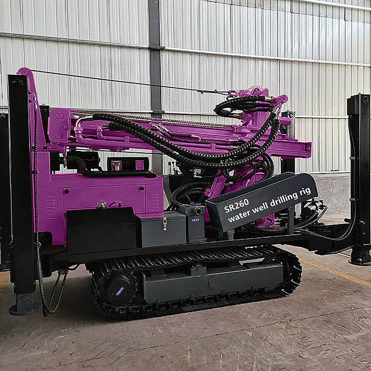 Deep Water Well Crawler Rotary Drilling Rig Hydraulic Drilling Machine 260m