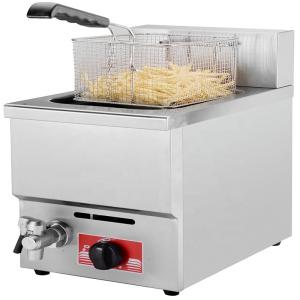 Wholesale 350*500*515mm 12L Gas Plastic Deep Fryer with Basket Made of Stainless Steel 201/304 from china suppliers