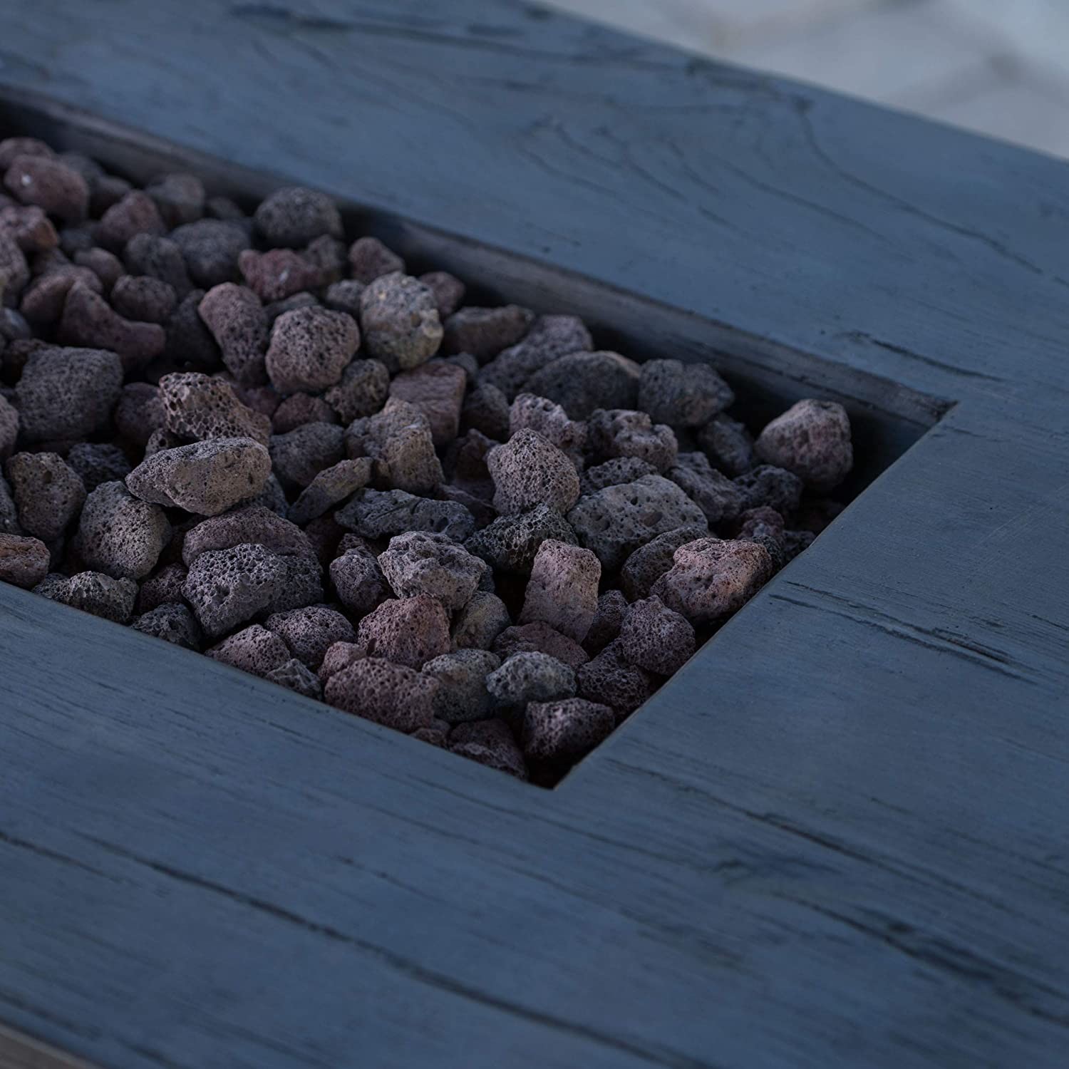 40,000 BTU Grey Gas Square Gardern Fire Pit Outdoor Brazier