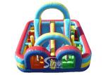 Great fun giant outdoor colorful kids inflatable obstacle course interactive