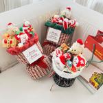 Christmas Gift Creative Cartoon Plush Doll Bouquet Santa Claus Doll Finished