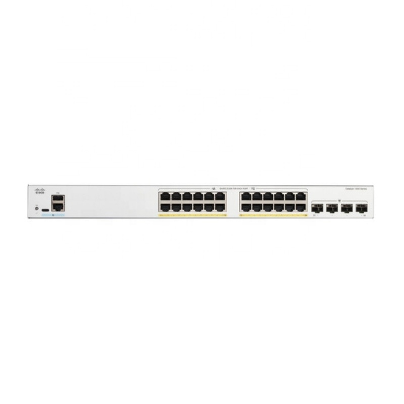 New Original C1300-24FP-4G 24-Port Gigabit PoE+ Compliant Managed Network Switch (370W)