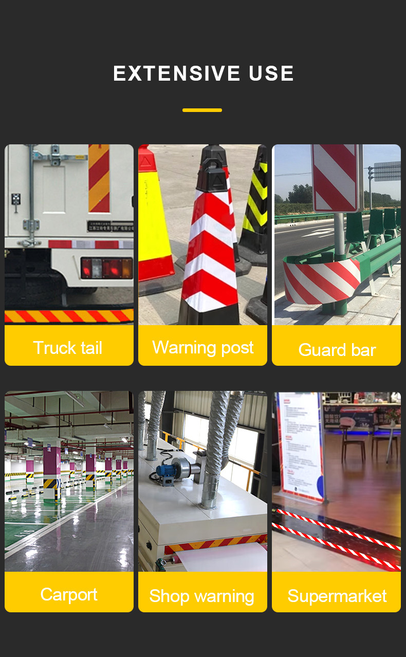 PVC Crystal Lattice Self-Adhesive Vehicle Conspicuity Traffic Safety Warning Reflective Tape Extraordinary Stickiness